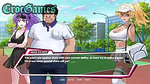 Joc tenis în acest joc anime hentai