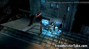 3D Cartwoman Fucked Hard By Wolverine Outdoors