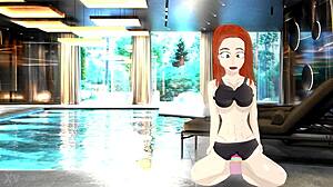 Amouranth animation featuring her in various poses