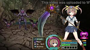 Evil Bat Boss Dominates in Lunatic Difficulty Sorcery Kingdom Game with Nude Villain Underwear