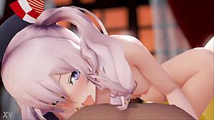 kashima gets fucked in v3 of kantai collection anime with rindou in suggestive scenes