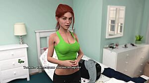 Complete gameplay of summer heat part 2 with redhead and brunette in bikini at gym