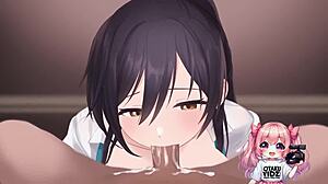 קומפילציה של מציצה וזיון אנימה עם דיפטרוט