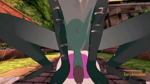 Animal Crossing Pokemon furry yaoi yiff 3D - POV Mewtwo x Raymond pušenje kurca sa spermom u lice i anal sa kreampajem - japanski manga anime gay hentai 😈