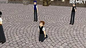 MMD 巨人女 見習いの魔法の失敗 コノスバ風