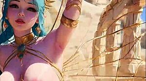 Sex goddess hosts beach party in costumes