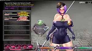 karryns prison part 3 waitress job and finger sucking sexy warden hentai game