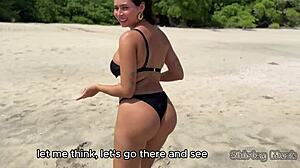 Busty Milf Pays Bet With Beach Blowjob Pov Doggystyle