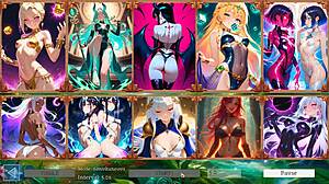 Battle Babes Hentai Game Slideshow: 10 Hot Fantasy Girls with Elara and Seraphina.