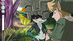 Watch Midna get fucked in the ass in this Zelda hentai game!
