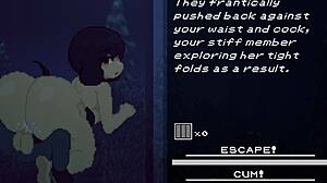 Grande amigo com pauzão fode buceta de súcubo enquanto eu vejo a bunda dela ser fodida no jogo de caça