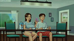 Stepsis Jenny strips and teases her big tits and ass 😍