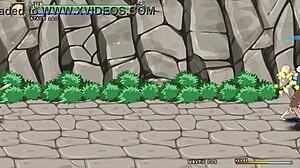 Pretty princess interacts with soldiers in ailice hentai action game