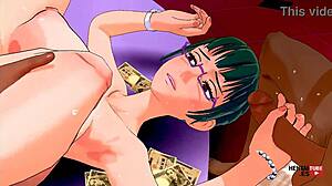 Maki Zenin In Intense Threesome Handjob And Pussy Fucking Jujutsu Kaisen Hentai 3D Porn