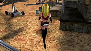 Eighteen: access to the church featuring lula in 3d anime