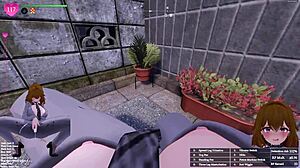 Hentai igra 3D skrivnosti izpostavljenosti japonske pisarniške dame del 1!