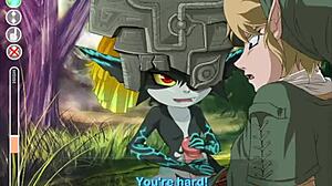 Watch Midna get fucked in the ass in this Zelda hentai game!