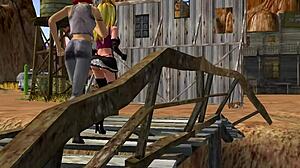 Eighteen: access to the church featuring lula in 3d anime