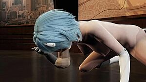 Rei ayanami engages in 3d porn with sucking and handjob in kill la kill