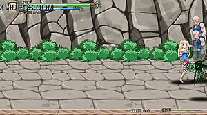 Lepa princeska se igra z vojaki v hentai akciji Alice