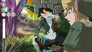 Regarde Midna se faire baiser le cul dans ce jeu hentai Zelda !