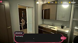 Can you handle the orgasm simulator gameplay with Jessica?