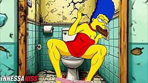 Married Housewife Cheats On Husband At Gloryhole With Big Black Cock Blowjob And Fucking In Public Dirty Restroom Parody