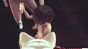 I watch Helen Parr in The Incredibles engaging in animated adventures with friends.