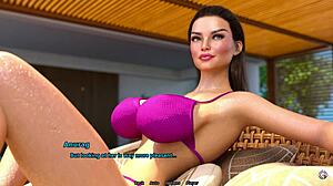 עקרת בית מילף מדברת עם בן דוד השכן