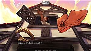 Prašičja princesa ujeta od očeta prijateljice v hentai igri