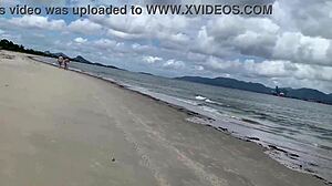 Crazy Milf Jerks Me Off In Front Of Passersby