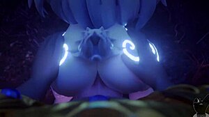 3D compilation featuring futanari in League of Legends, My Hero Academia, and Overwatch animations