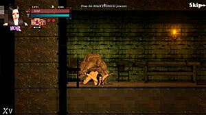 Cute Lady Teases Fat Man in Guilty Hell 2 Hentai Game