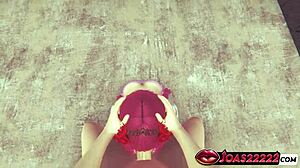 Explicit Tongue Fetish Close Up - Princess Trix Redhead Licks and Gets POV Facial Cumshot in 3D Hentai Animation