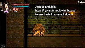 Cute Lady Teases Fat Man in Guilty Hell 2 Hentai Game