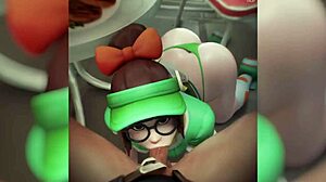 3Dコンパイル リーグ・オブ・レジェンド、マイヒーローアカデミア、オーバーウォッチのフタナリアニメ