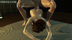 Tracer Gets Creampied by Huge Futa Dick