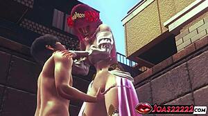 Horny Princess Trix Moans Wildly - Ultimate Pussy Fingering and Explosive Orgasm for Big Tits Redhead in Elegant Dress and Stockings 3D Hentai Animation