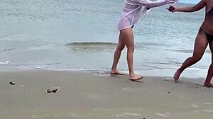 Crazy Milf Jerks Me Off In Front Of Passersby