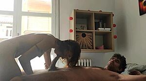 Intense Passion in Amateur Cowgirl Ride on Bed