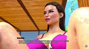 עקרת בית מילף מדברת עם בן דוד השכן