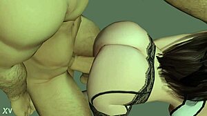 Voel de passie in deze Sims 4 doggystyle animatie