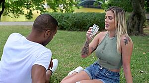 free scene with tantilising tourist ria sunn in a no strings hookup for interracial dp threesome gp3117
