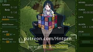 Hva skjer i denne strippende brick breaker hentai minispill