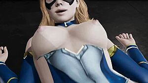 バットガールと3Dポルノでセックス