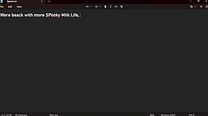 스푸키 밀크 라이프 4에 큰 자지와 장난감으로 뛰어들어.