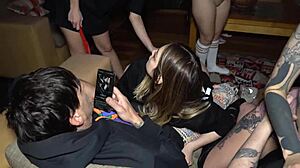 Intense Argentinian Orgy with Thirsty Whores and Lucky Guys at Knock Knock Club