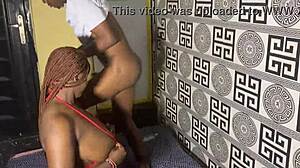 Ebony Babe's Wet Pussy Explored Deeply in Bedroom Scene