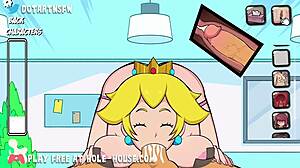 Peach recebe creampie com orgasmos gemendo no Hentai Rule 34