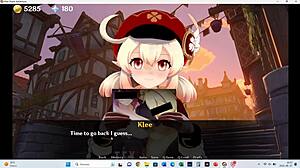 playing genshin impact in anime game style